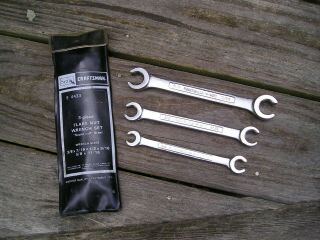 Set Of 3 Craftsman Flare Nut Wrenches 4432 - V