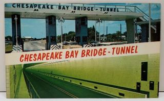 Chesapeake Bay Bridge Tunnel Postcard D6