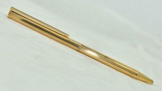 Vintage St Dupont Classique Slim Ballpoint Pen Gold Plated