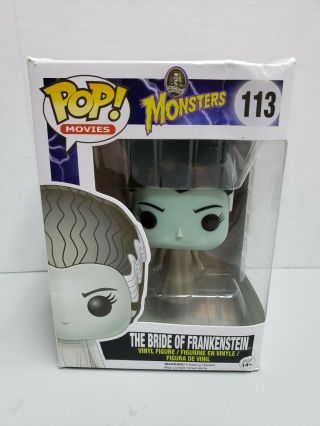 Universal Monsters The Bride Of Frankenstein Funko Pop 113,  Vaulted.