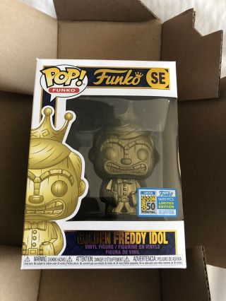 Funko Pop Golden Freddy Idol Se Limited Edition 1/1600 Fundays 2019