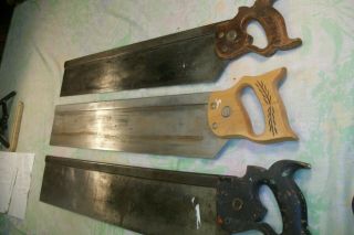 Vintage Craftsman Kromedge miter saw; large back saw,  miter box tool; 2