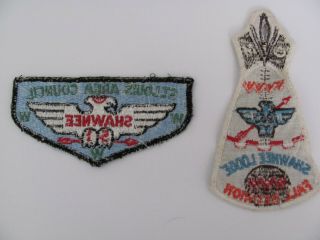 1963 OA SHAWNEE FALL REUNION & ST LOUIS AREA COUNCIL LODGE 51 PATCHES flap 2
