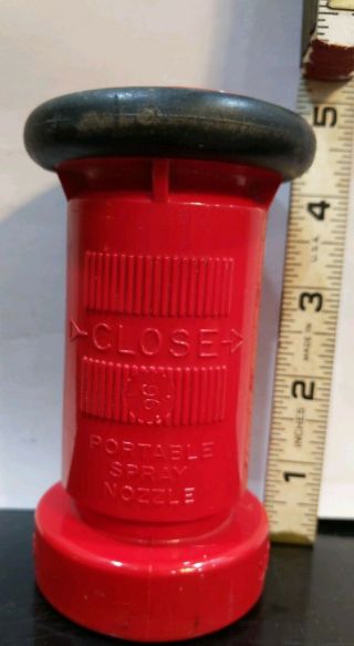 U.  F.  S.  Fire Hose Nozzle Adjustable Spray 1575 Red Polycarbonate -