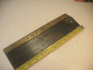 Vintage 12 " Brass Back Tenon Saw Blade By Chas.  Gray & Sons,  For Restoration