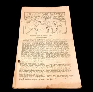 7 Vintage 1941 COLE BROS CIRCUS Private Newsletters,  CARTOONS by EMMETT KELLY 5