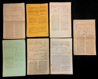 7 Vintage 1941 COLE BROS CIRCUS Private Newsletters,  CARTOONS by EMMETT KELLY 7