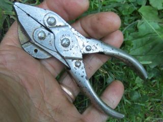 Vtg Sargent & Co.  Parallel 4 1/2 " Fishing Pliers Tool W/side Cutters Made In Usa
