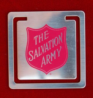 Salvation Army Shield Metal Page Bookmark