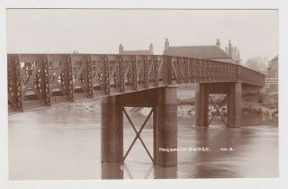 Real Photo Card Railway Bridge Wiggenhall St Mary Magdalen C1910 Norfolk