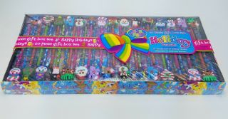 60 Piece Lisa Frank Holiday Gift Box Set 30 Pencils & 30 Stickers