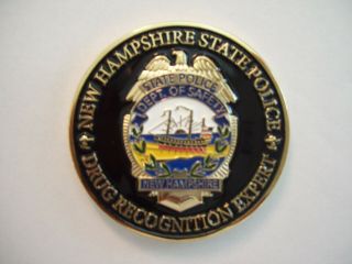 Hampshire State Police Drug Recognition Expert Challenge Coin