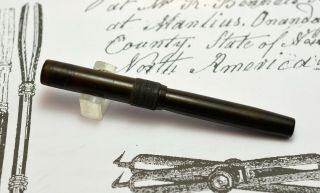 Antique Waterman 12v2 V.  F.  Eyedropper Hard Rubber Fountain Pen,  Usa (r.  X4399)