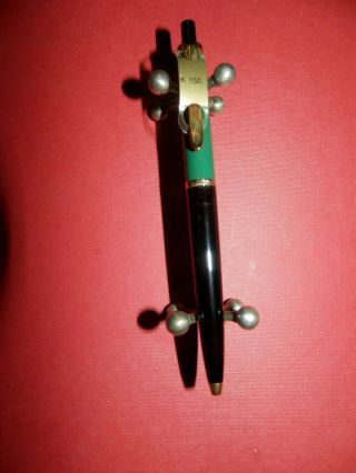 Pelican Pelikan K150 Ballpoint Pen,  Export Version,  Green / Black Vintage