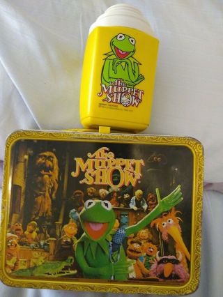 The Muppet Show Vintage,  Metal Lunch Box - With Thermos - 1979