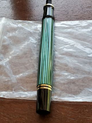 Pelikan Souveran Striped Green Fountain Pen - 14k Gold Nib 7