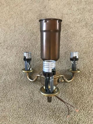 Salvaged Mid Century 4 Bulb Floor Lamp Top,  &,  2 Switches