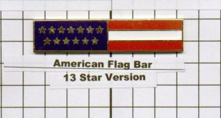 American Flag Bar By Most Police And Fire Departments - Clutch Back