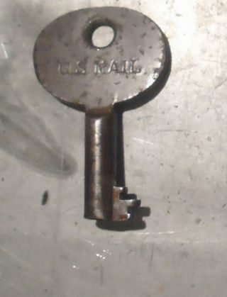 Rare Vintage Brass US Postal Mail Bag Lock Antique Post Office Lock & Orig Key 4
