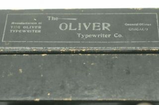 ANTIQUE OLIVER TYPEWRITER OIL BOTTLE BOX LABEL SET 7