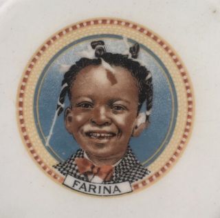 Farina Of Our Gang/ Little Rascals China Plate Black Americana Cross Dressing