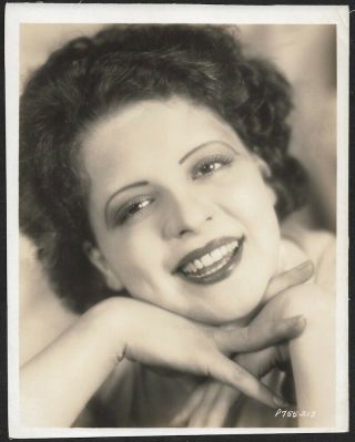 Iconic Hollywood " It " Girl Clara Bow Stunning Vintage 1930s Portrait Photograph