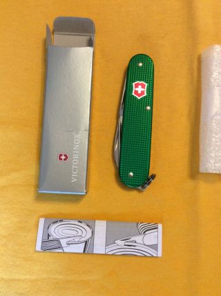Victorinox Swiss Army Knife Alox Swiss Bianco Kelly Green Cadet Nib