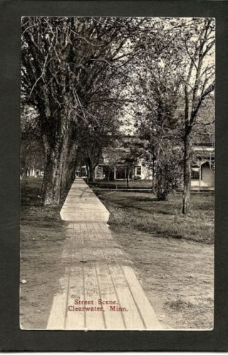 Clearwater Minnesota Mn C1910 Residential Street Homes