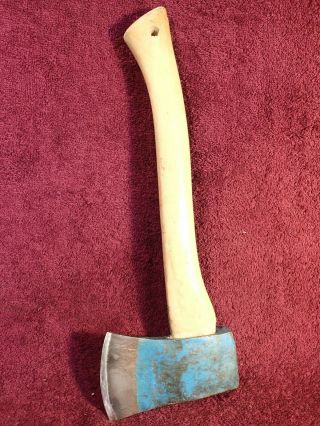 Small 0.  64 Kg Sharp Craft Axe W Wood Handle Made In Sweden Swedish