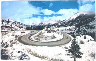 Vintage 1950s Postcard Red Mountain Pass South Of Ouray,  Colorado B4r