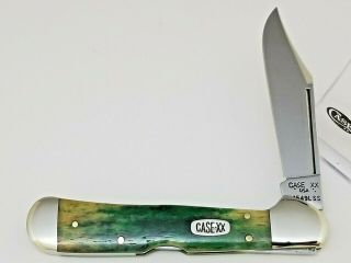 1997 Case Xx Usa 61549l Ss Copperlock Knife 4 1/4 " Smooth Peacock Appaloosa Bone