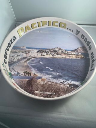 Vintage Pacifico Beer Tray Olas Altas Mazatlan Mexico