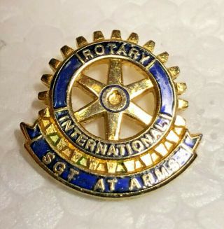 Rotary International Lapel Pin Service Organization Sgt At Arms