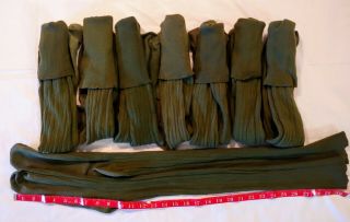 Vintage Boy Scouts 31 " Long Knee Socks Dark Olive Green 8 Pairs