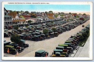 1934 Rehoboth Beach Delaware Parking On Avenue 100 