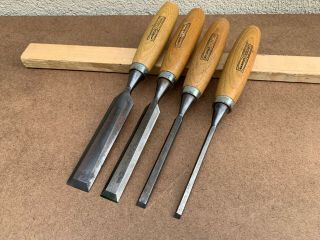 Vintage Maples Ridgway Chisel Set Of Six 1/4 ",  3/8 ",  3/4 " 1 "