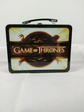 Game Of Thrones 2013 Metal Lunchbox Dark Horse Deluxe Tin Can Multi Color