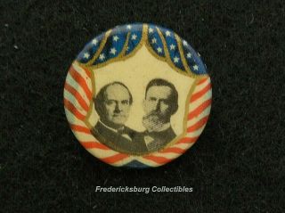1908 William J.  Bryan - John Kern 7/8 " Campaign Pinback Button -