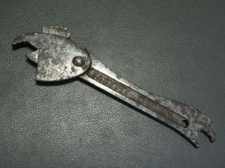 Vintage Unusual 7 3/8 " Adjustable Spanner Wrench Old Tool No 11 By Fastfit