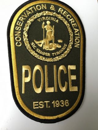 Virginia Conservation & Recreation Police Patch