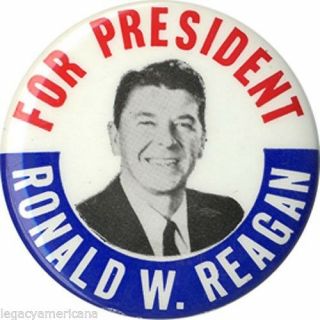 1968 Ronald Reagan For President Campaign Button Classic Design (3528)