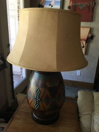 Southwestern table lamp - from Crow ' s Nest Trading Company.  29 
