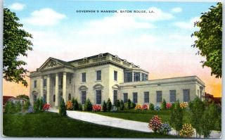 Baton Rouge,  Louisiana Postcard Governor 