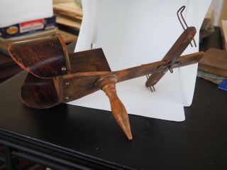 Vintage Wooden Handheld Stereoscope,  Stereo Viewer