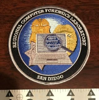 Fbi San Diego Regional Computer Forensics Lab Csi Federal Police Patch Gman V2