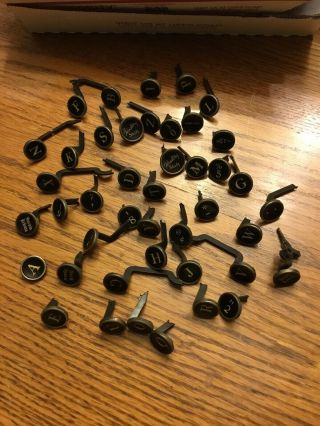 Antique Typewriter Keys For Jewelry Or Crafts From Smith Corona Black Steam Punk