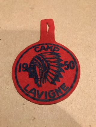 Boy Scout - Camp Lavigne 1950 Felt Patch