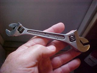 Vintage 4 - 6 Double Ended Crescent Tool Co.  Crescent Wrench See All Pic 
