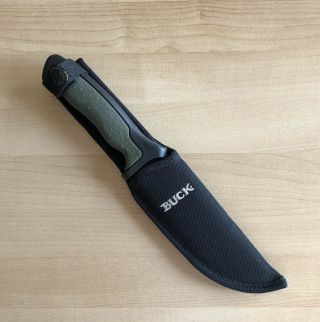Buck 650 Nighthawk Usa Fixed Blade Knife With Sheath Rare Navy Seals Buck Knives