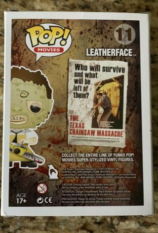 Texas Chainsaw Massacre Leatherface 11 Funko POP Vinyl Figure 3